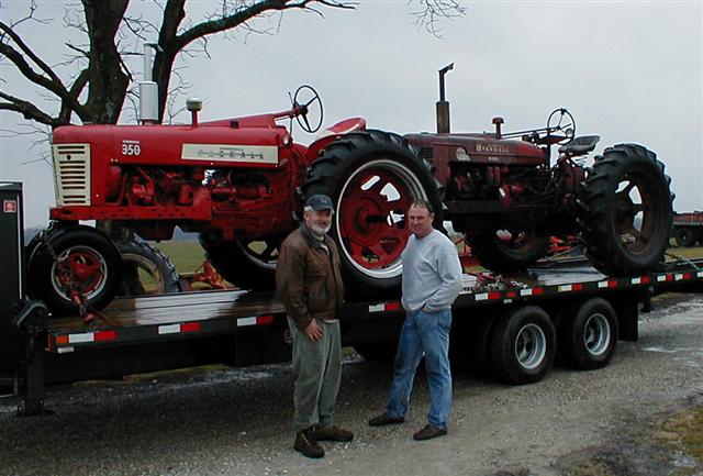 Lee Fry with Farmall Tractor